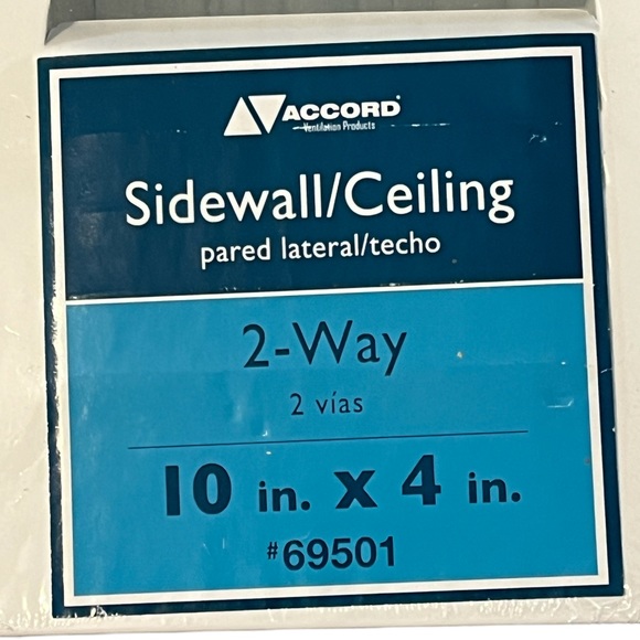 🌟NWT🌟 Accord Sidewall/Ceiling 2-Way 10in. X 4 in. Vent - Picture 5 of 6